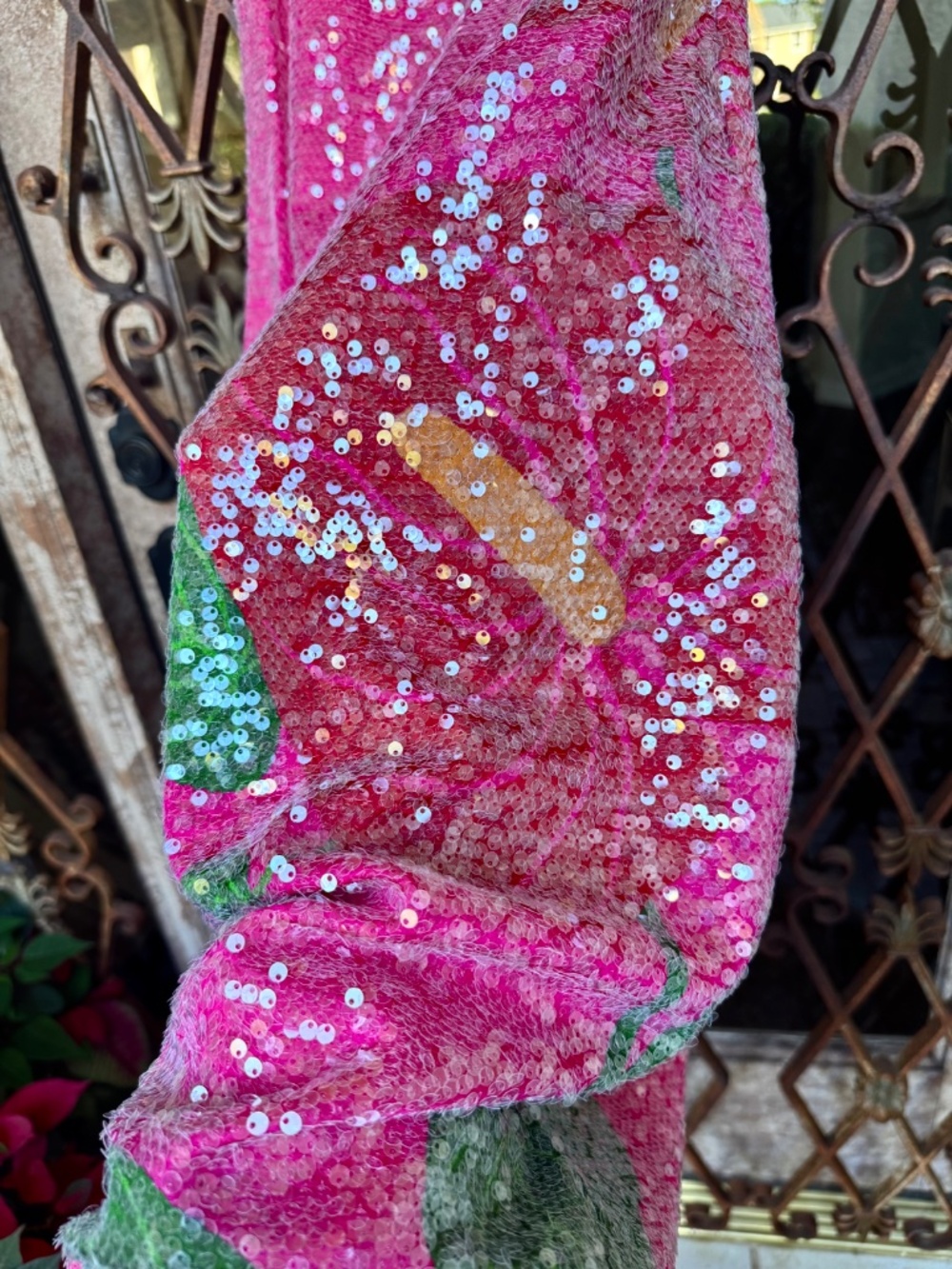 NWT Gorgeous Farm Rio Sequin Slip Dress S - Picture 3 of 9